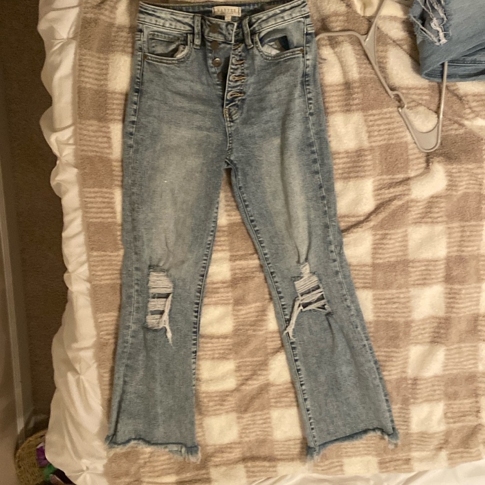 Size 26 light wash high water jeans